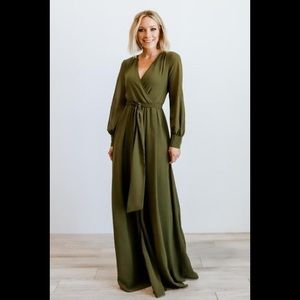 Baltic Born Olive Lydia Maxi Dress